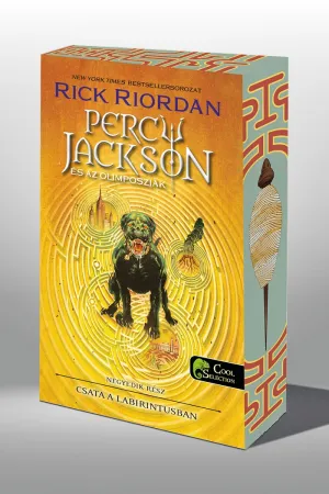 Percy Jackson és az olimposziak 4. – Csata a labirintusban (Különleges éldekorált kiadás!) – Rick Riordan könyv borítója