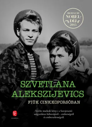 Fiúk cinkkoporsóban – Szvetlana Alekszijevics könyv borítója