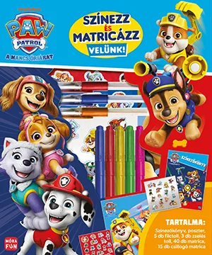 Mancs Őrjárat – Színezz és matricázz velünk! borítója