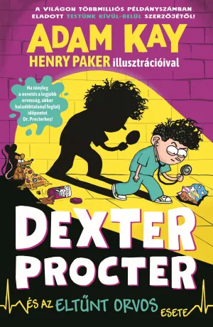 Dexter Procter és az eltűnt orvos esete – Adam Kay könyv borítója