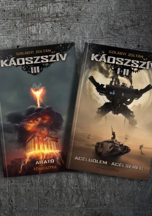 Káoszszív I-II-III – Szilágyi Zoltán könyv borítója